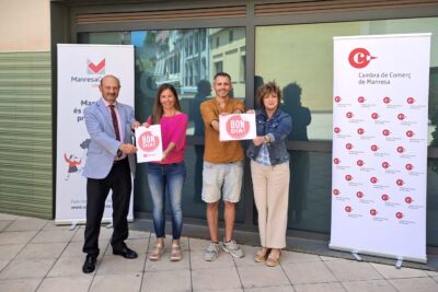 Cambra, UBIC Manresa i Plataforma per la Llengua uneixen forces per promoure l’ús del català al comerç local amb la campanya “Digues Bon Dia!”